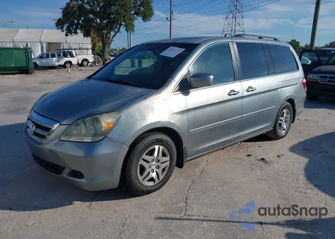 2007 Honda Odyssey Ex-L z USA, uszkodzony, nr VIN 5FNRL38797B037688